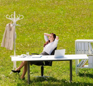 les nouvelles technologies permettent de travailler sur un 'bureau virtuel' d'à