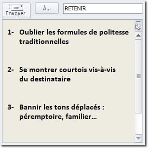 le ton du mail de motivation.