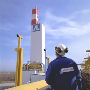 un site industriel d'air liquide.