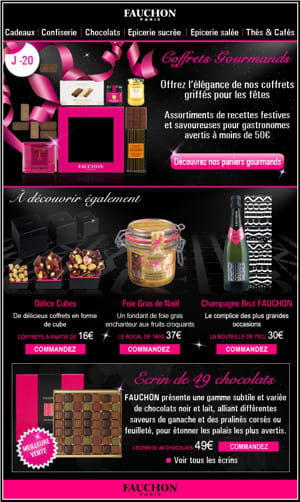 l'e-mailing de fauchon