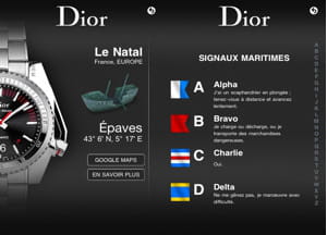 l'application iphone de dior