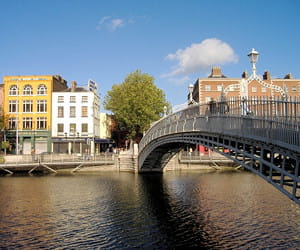 une vue de dublin.