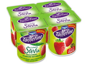 avec les yaourts taillefine à l'extrait de stévia, danone espère redynamiser le