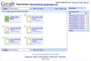 google page creator