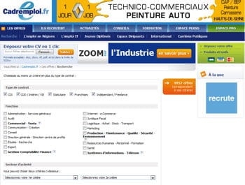 cadremploi arrive en dernière place du classement
