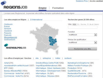 regionsjob.com arrive en seconde position avec plus de 1,4 million de visiteurs