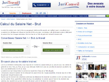 les internautes passent moins de 5 minutes sur le site de juritravail. 