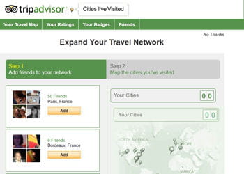 avec trip advisor, vous découvrez les destinations préférées de votre réseau. 