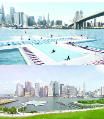 les piscines géantes du projet +pool seraient construites dans la baie de new