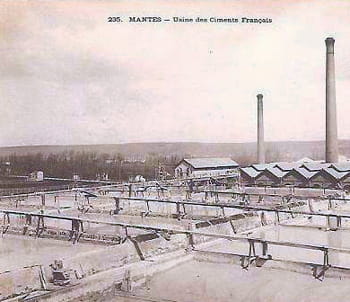 l'usine de mantes des ciments français.