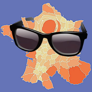 ces cartes illustrent le visage de la france en fonction du nombre de touristes