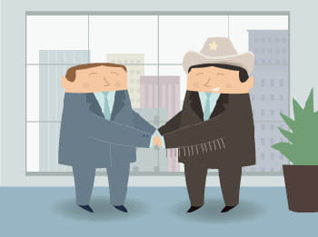 la poignée de main doit être franche et énergique.