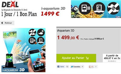 vente du diable propose un aquarium pour iphone.