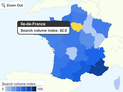 google insights for search permet de visualiser les recherches pour un mot clé