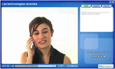 cours d'anglais en vidéo