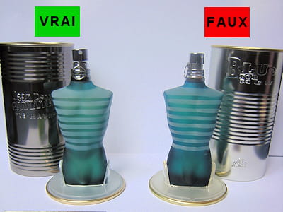 le parfum 'le male' de jean-paul gaultier et sa contrefaçon.