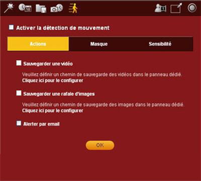 le paramétrage des alertes de vidéo-surveillance.