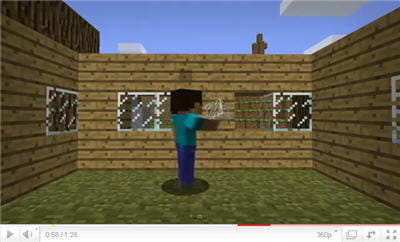 image tirée de la vidéo de présentation du jeu disponible sur minecraft.net