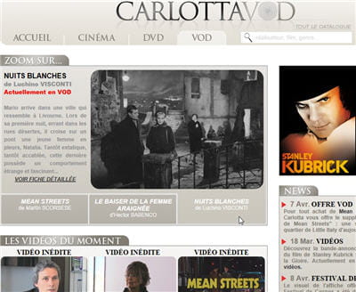 un beau catalogue de grands classiques du cinéma