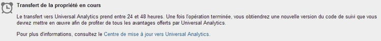transfert de ga vers ua en cours