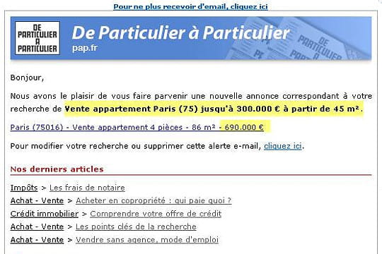 de particulier à pariculier