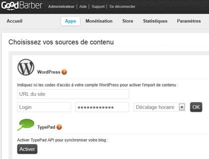 une interface simplifiée à l'extrême mais très efficace.