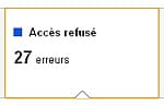 il faut vérifier que les accès refusés sont bien volontaires.
