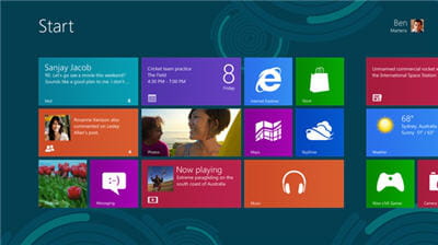 product win8 startscreen page