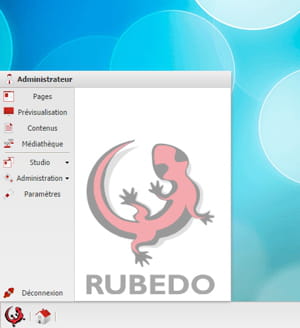 rubedo menu démarrer