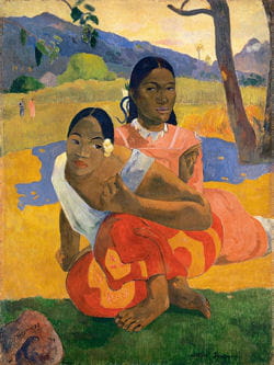 250 paul gauguin, nafea faa ipoipo (when will you marry ) 1892, oil on canvas,