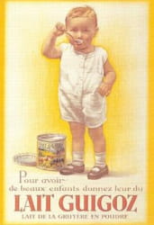 le lait en poudre, une révolution dans l'alimentation des enfants.