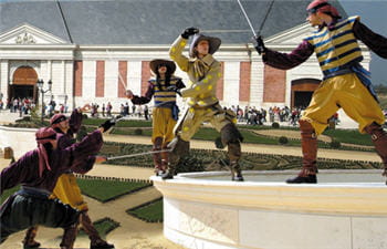 les mousquetaires de richelieu, une des animations du parc.