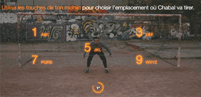 a l'aide de son téléphone, la personne piégée désigne où sébastien chabal doit