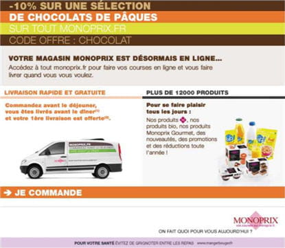 campagne de monoprix pour pâques