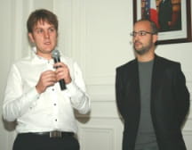 julien llanas (enseignant) et sébastien bru (directeur du développement d'ad