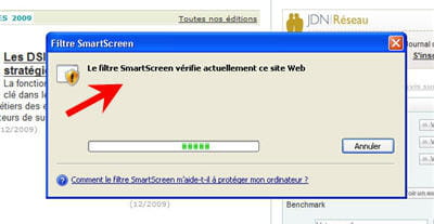 le filtre smartscreen