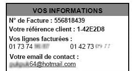 informations abonné