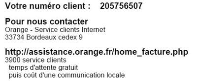 informations utiles sur le service client