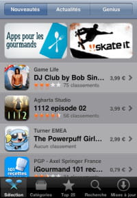 pour une application iphone, le passage par l'app store est incontournable