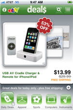 l'application 'ebay deals'