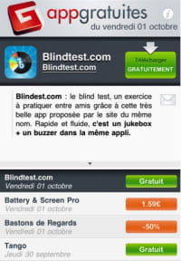 l'application appgratuites pour iphone