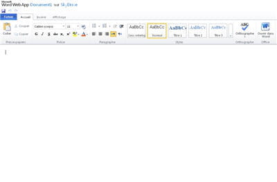 créer des documents bureautiques et les gérer depuis son compte windows live