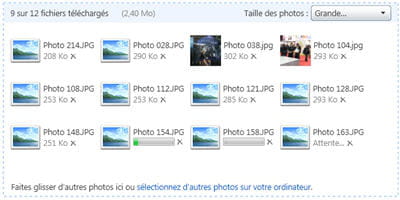 la création d'un album photo personnalisé sur windows live