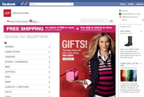 jcpenney a importé son site marchand sur sa page facebook