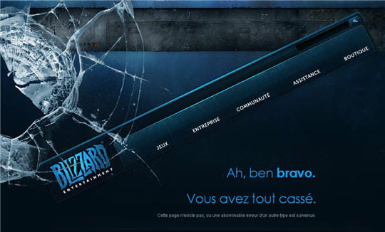 Erreur 404 Blizzard