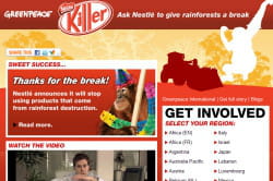 le mini-site de greenpeace dédié à l'opération
