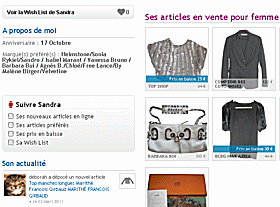 la fiche de sandra, vendeuse sur vestiairedecopines.com