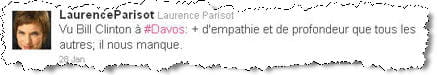 son tweet sur bill clinton.
