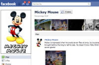 disney a créé une page fan pour chacun de ses personnages. ici, celle de mickey