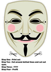 l'outil des anonymous en manif : ce masque.